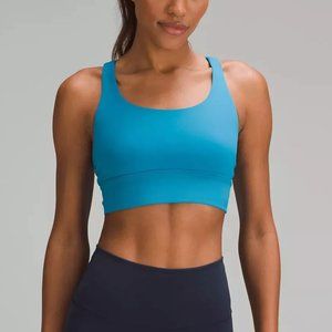 lululemon Energy Longline Bra in Hawaiian Blue